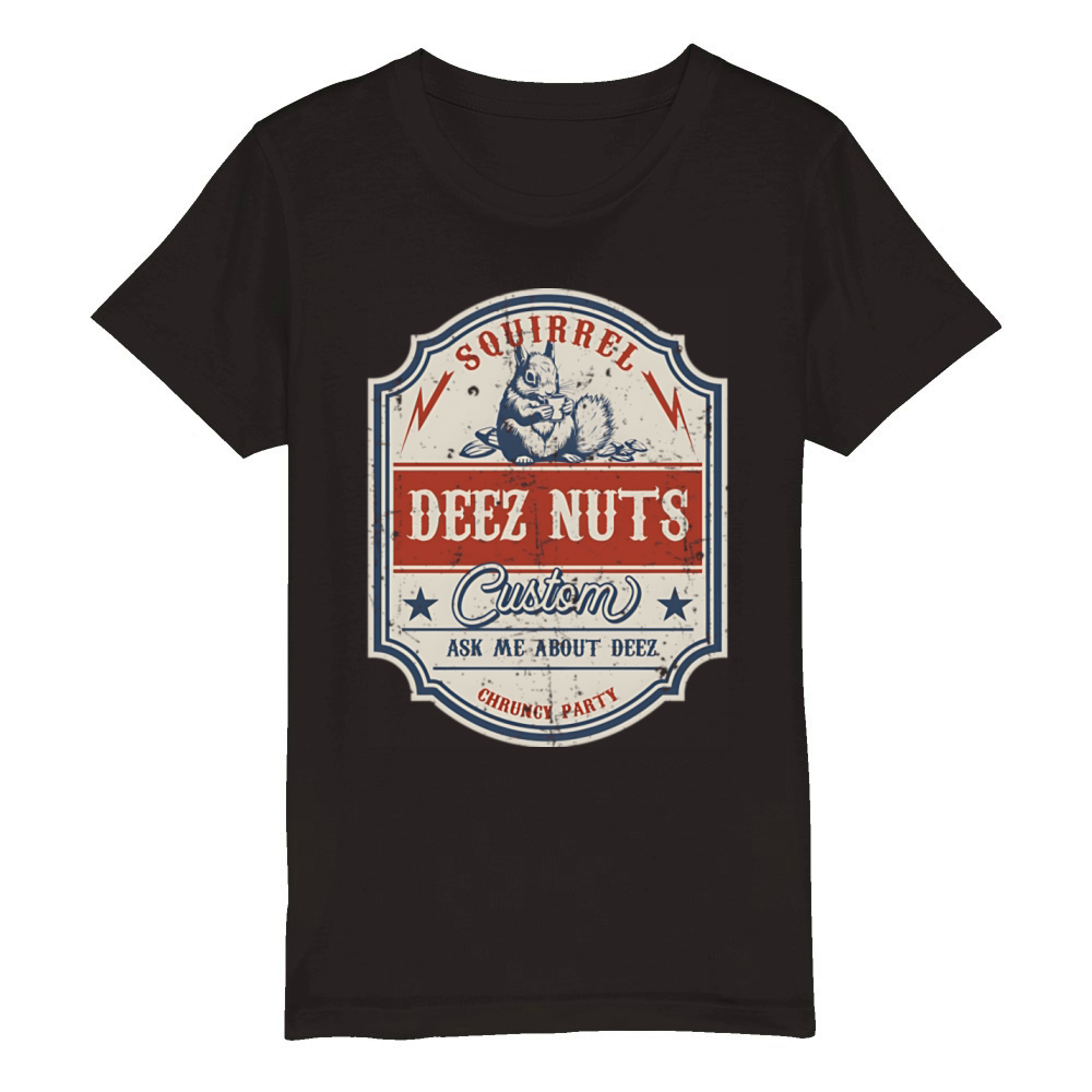 Deez Nuts Vintage Organic Kids Crewneck T-shirt