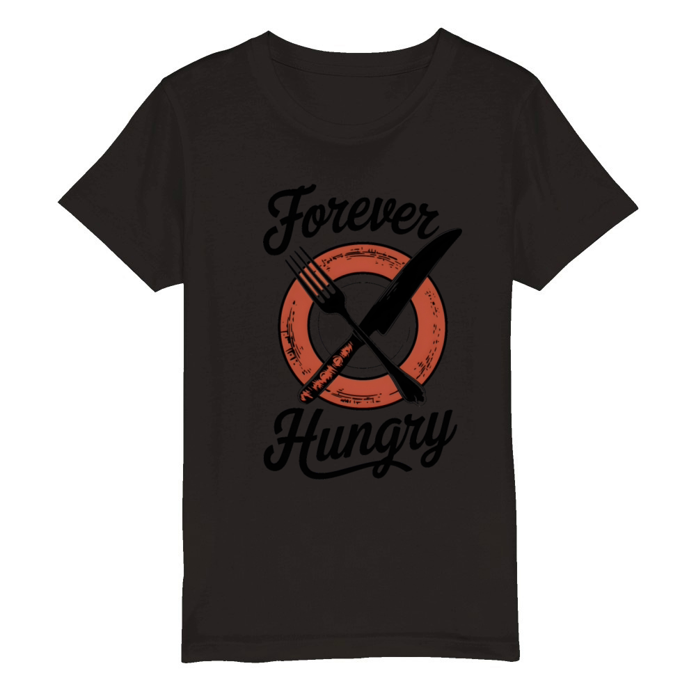 Forever Hungry Organic Kids Crewneck T-shirt