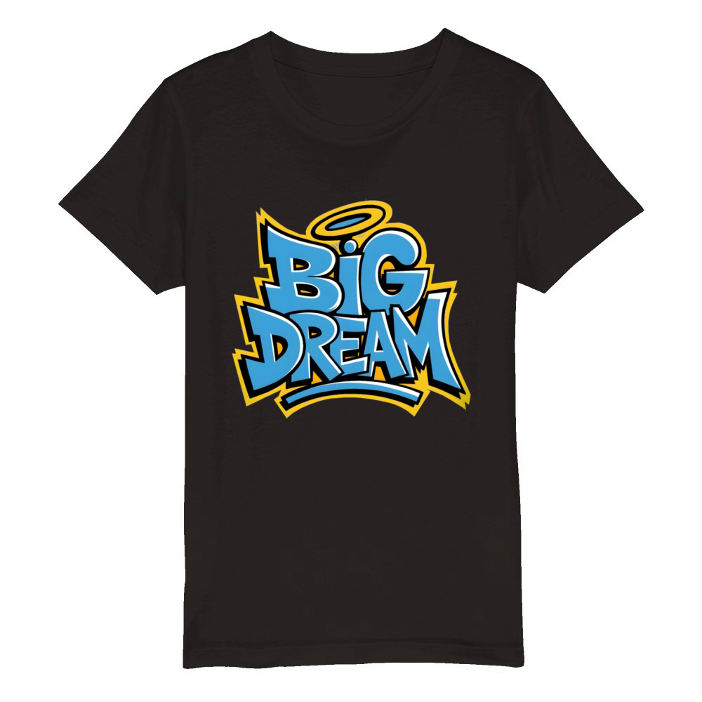 graffiti big dream Organic Kids Crewneck T-shirt