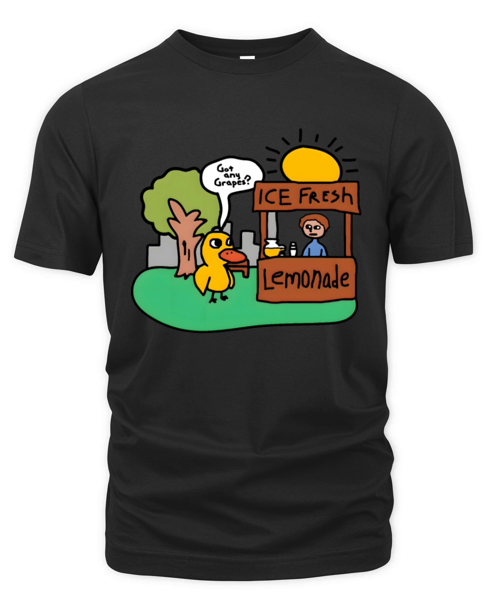 Got Any Grapes The Duck Song Lemonade Funny 2WH1 Organic Unisex T-shirt