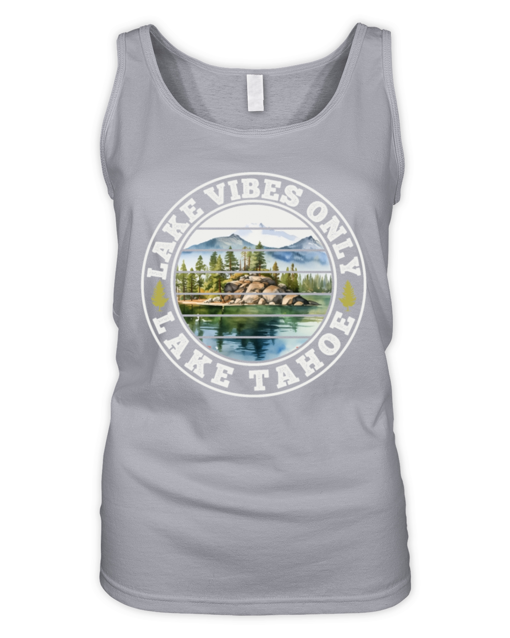 California LAKE VIBES ONLY LAKE TAHOE Adventure Organic Women's Tank Top
