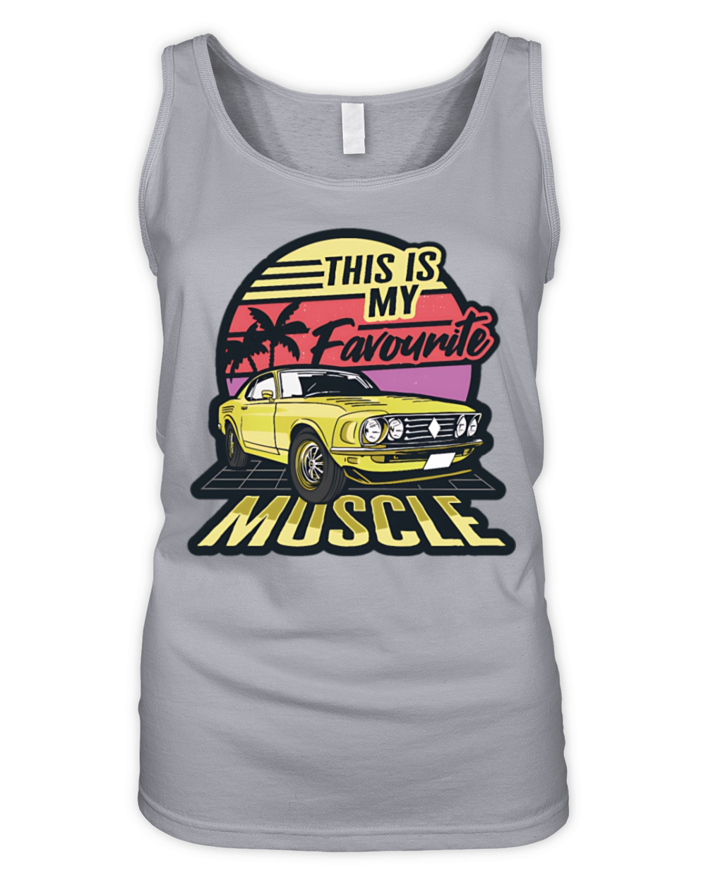 Classic american muscle cars vintage Design Organic Women's Tank Top