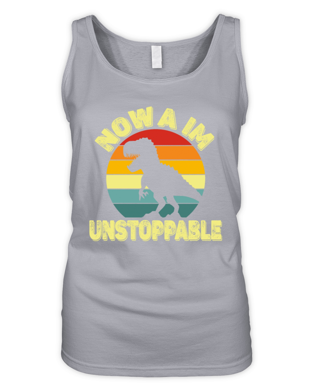 Now I am Unstoppable Retro Funny Organic Women's Tank Top