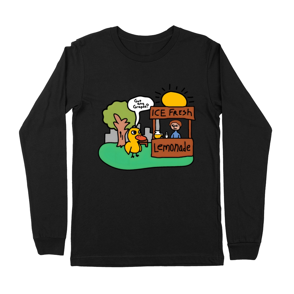 Got Any Grapes The Duck Song Lemonade Funny 2WH1 Premium Long Sleeve