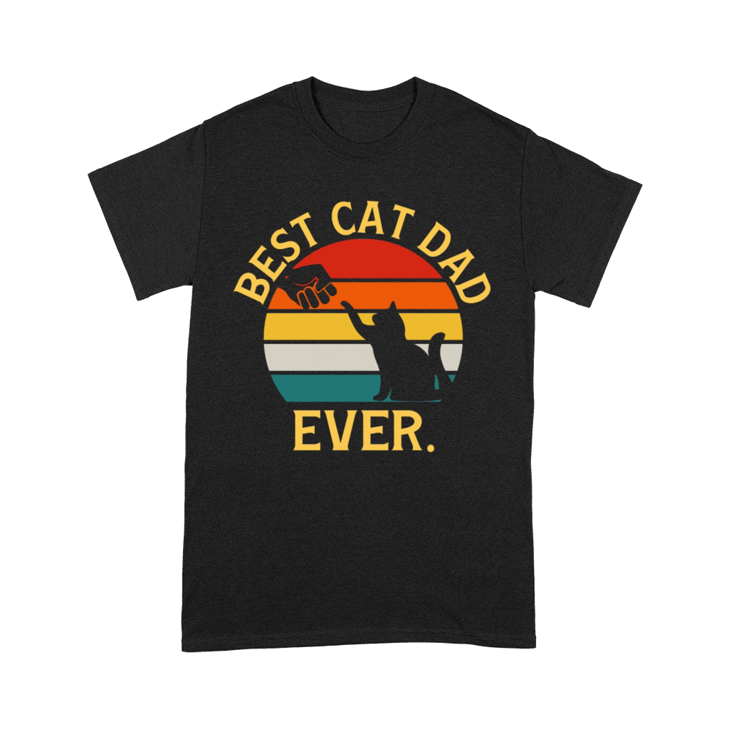 Vintage Best Cat Dad Ever Premium T-shirt