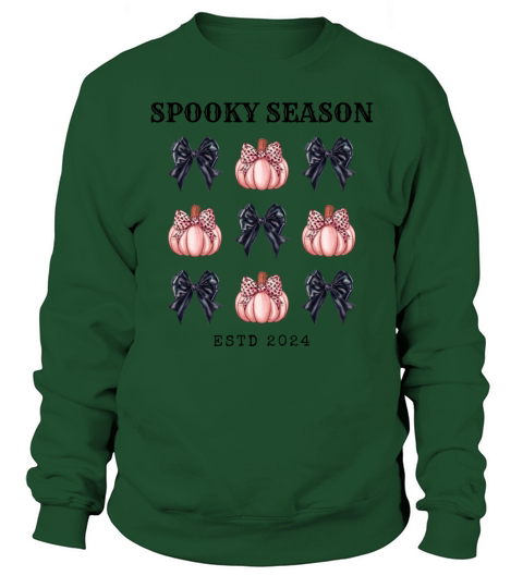 Spooky Season 2024 Grid Halloween Autumn Season Sweatshirt Unisex