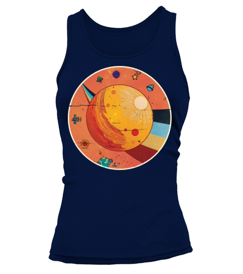 Sun - Planet Vintage Tank top Woman