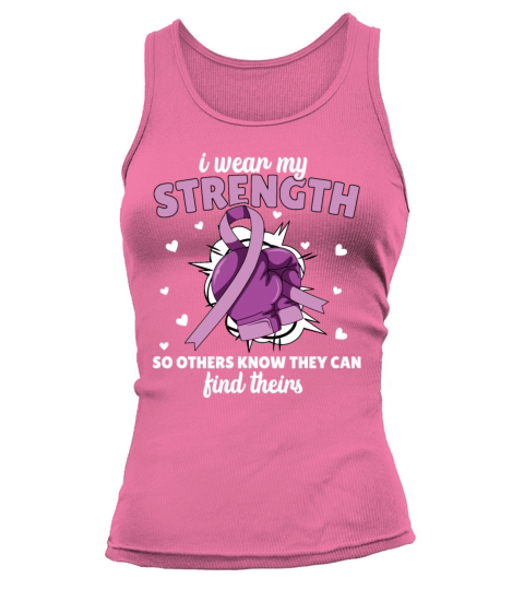 Violence awareness purple ribbon shirt design Tank top Woman