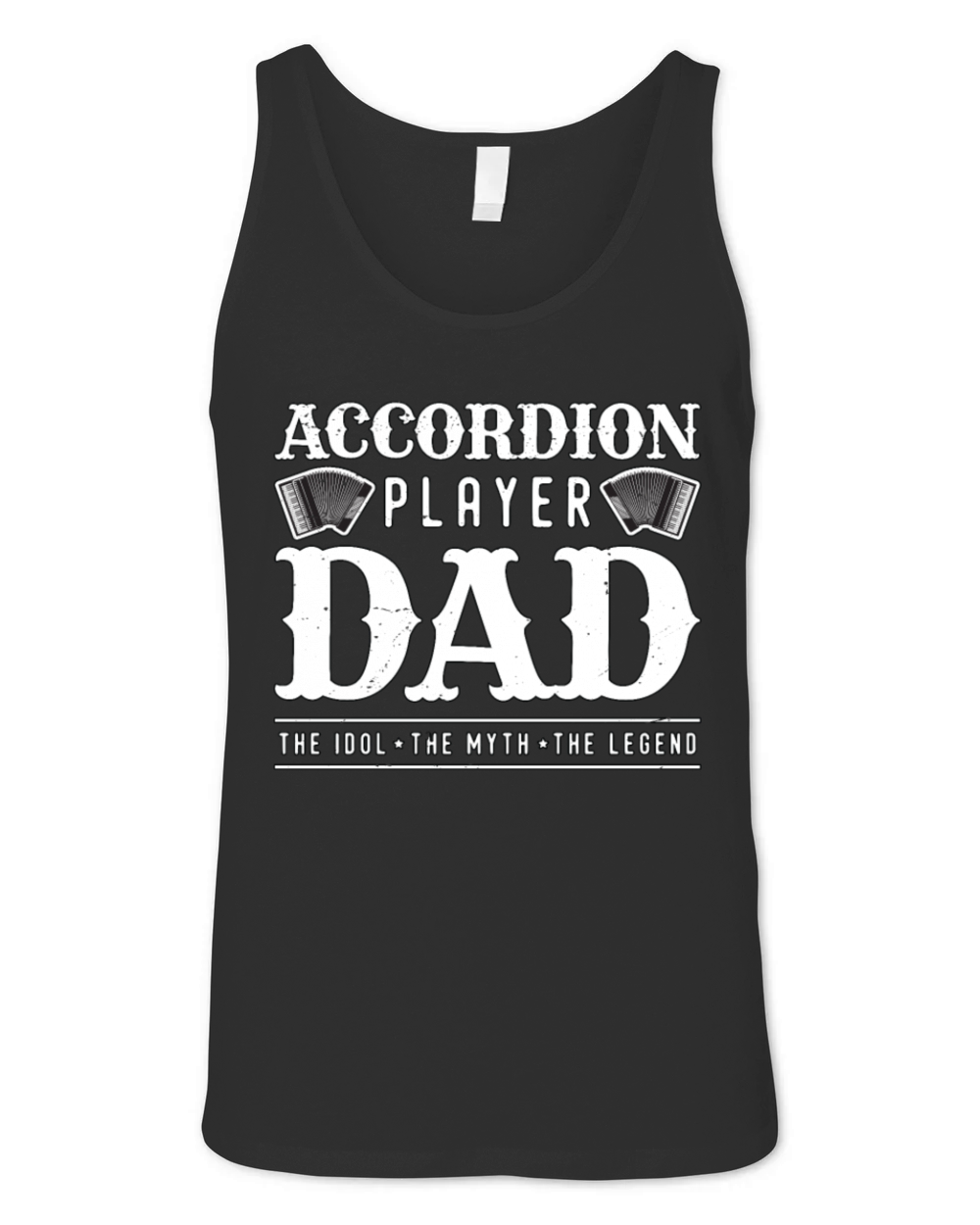 Accordion Player Dad The Idol Loves Country Music Unisex Jersey Tank