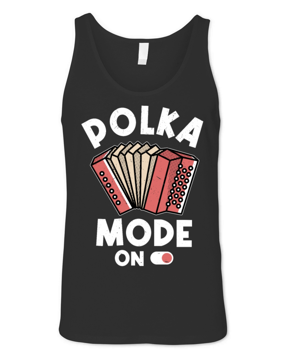 Funny Polka Dance Design for a Polka Muscian Unisex Jersey Tank