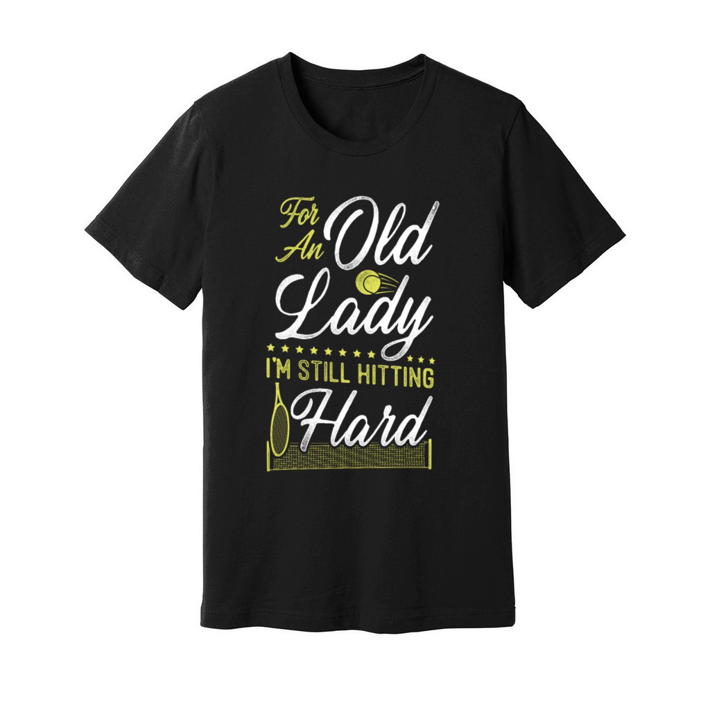 Funny Tennis Player Racket Grandma Unisex Jersey Tee