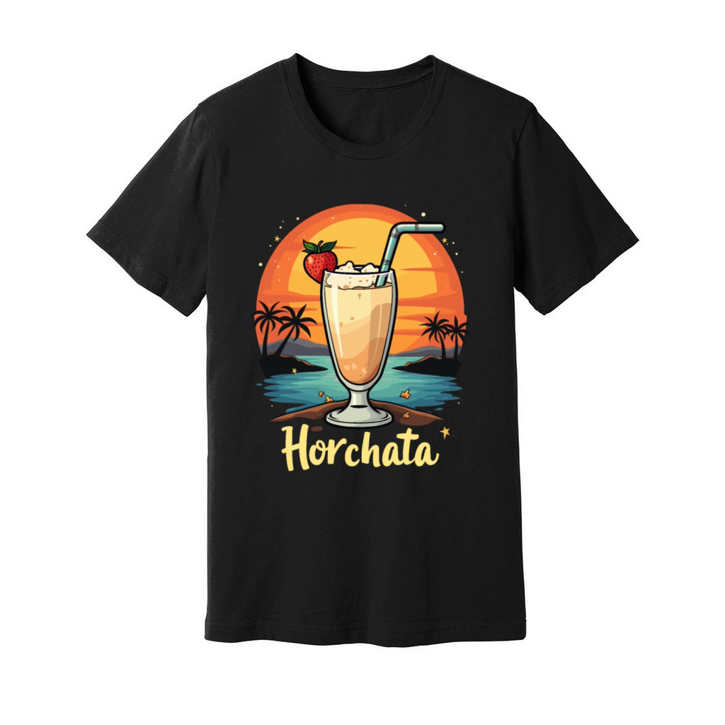 Vintage Retro Style Horchata Mexican Drink Summer Unisex Jersey Tee