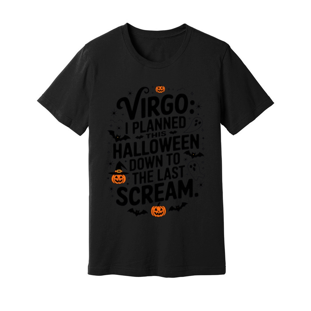 Virgo Halloween Funny Quote Unisex Jersey Tee