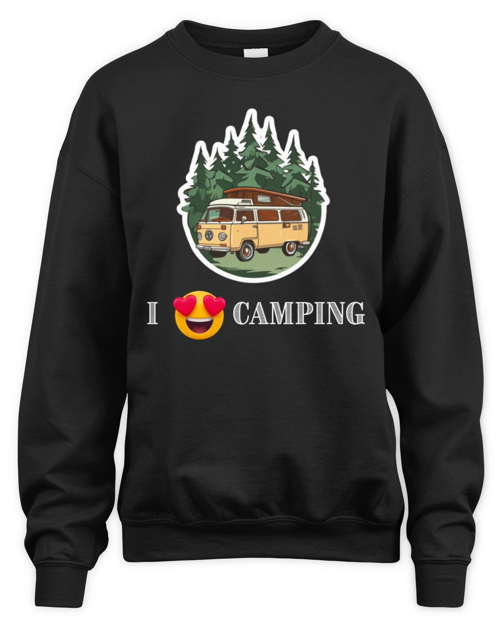 i love camping Unisex Premium Crewneck Sweatshirt