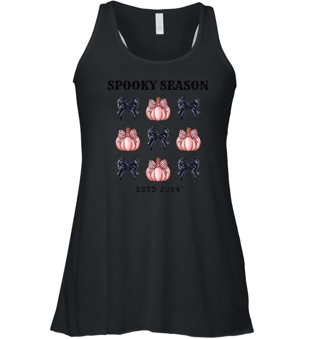 Spooky Season 2024 Grid Halloween Autumn Season Women's Flowy Tank Top