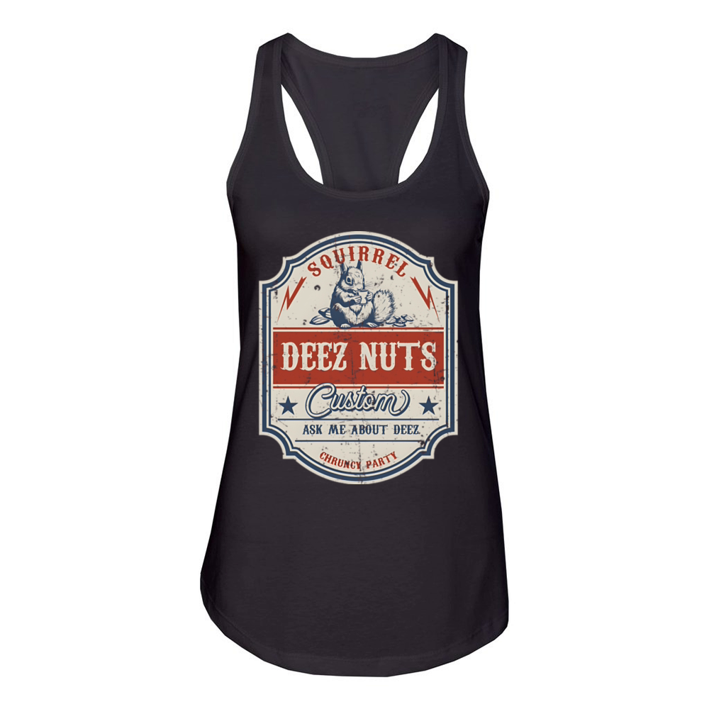 Deez Nuts Vintage Women's Racerback Tank