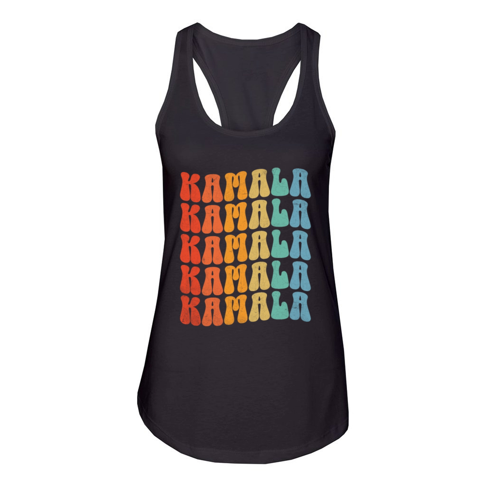 Vintage Kamala Typography Women's Racerback Tank