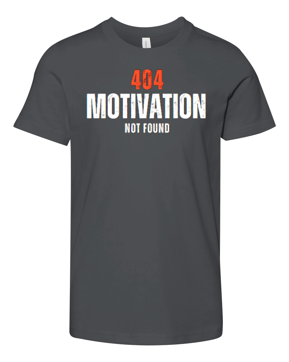 404 Motivation Not Found Youth Unisex Jersey Tee
