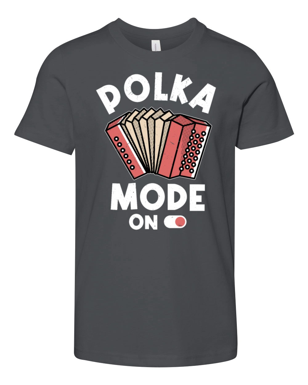 Funny Polka Dance Design for a Polka Muscian Youth Unisex Jersey Tee