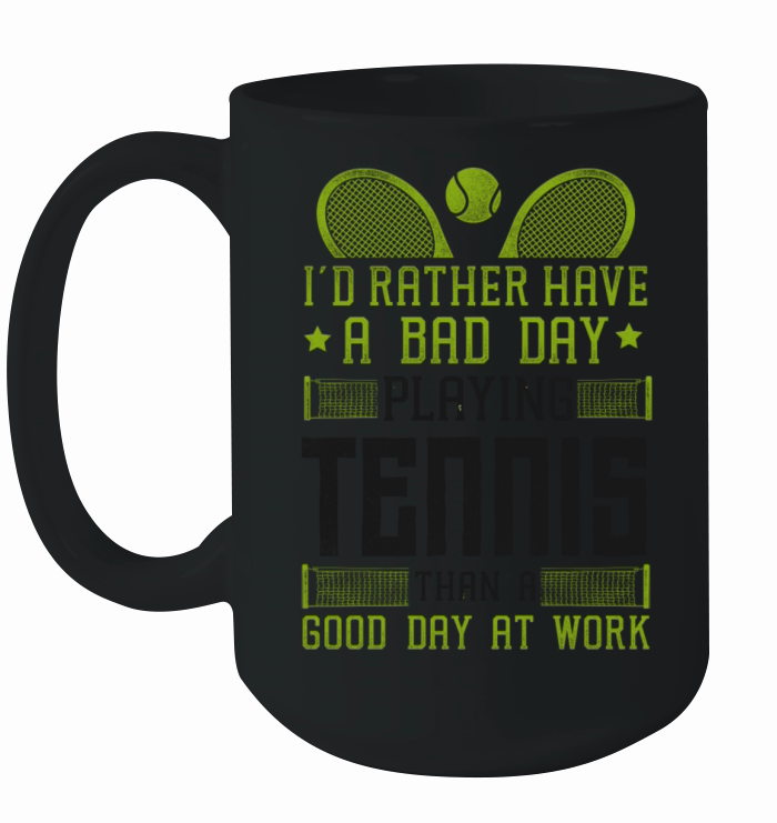 Funny Tennis Player Racket Id Ceramic Mug
