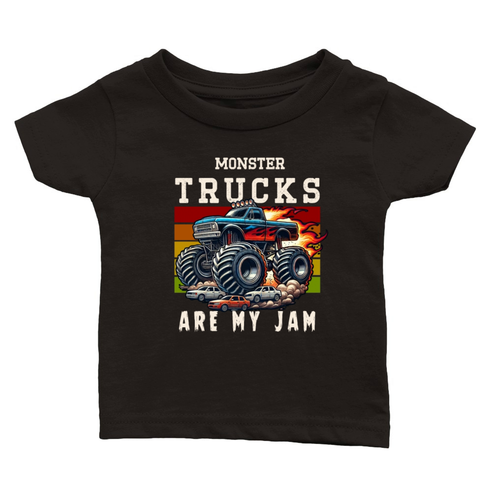 Monster Trucks are my Jam Classic Baby Crewneck T-shirt
