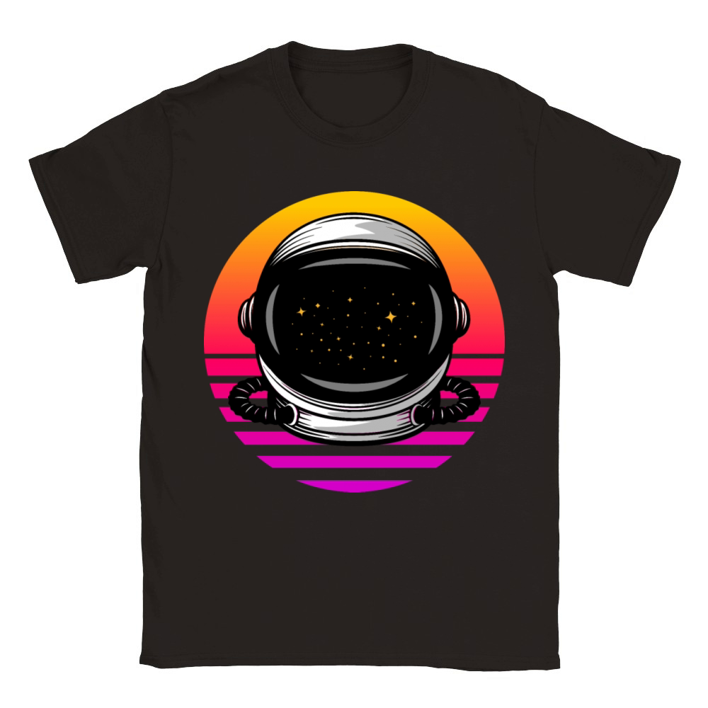 Astronaut Stargazers Space Lover Retro Vintage Classic Kids Crewneck T-shirt
