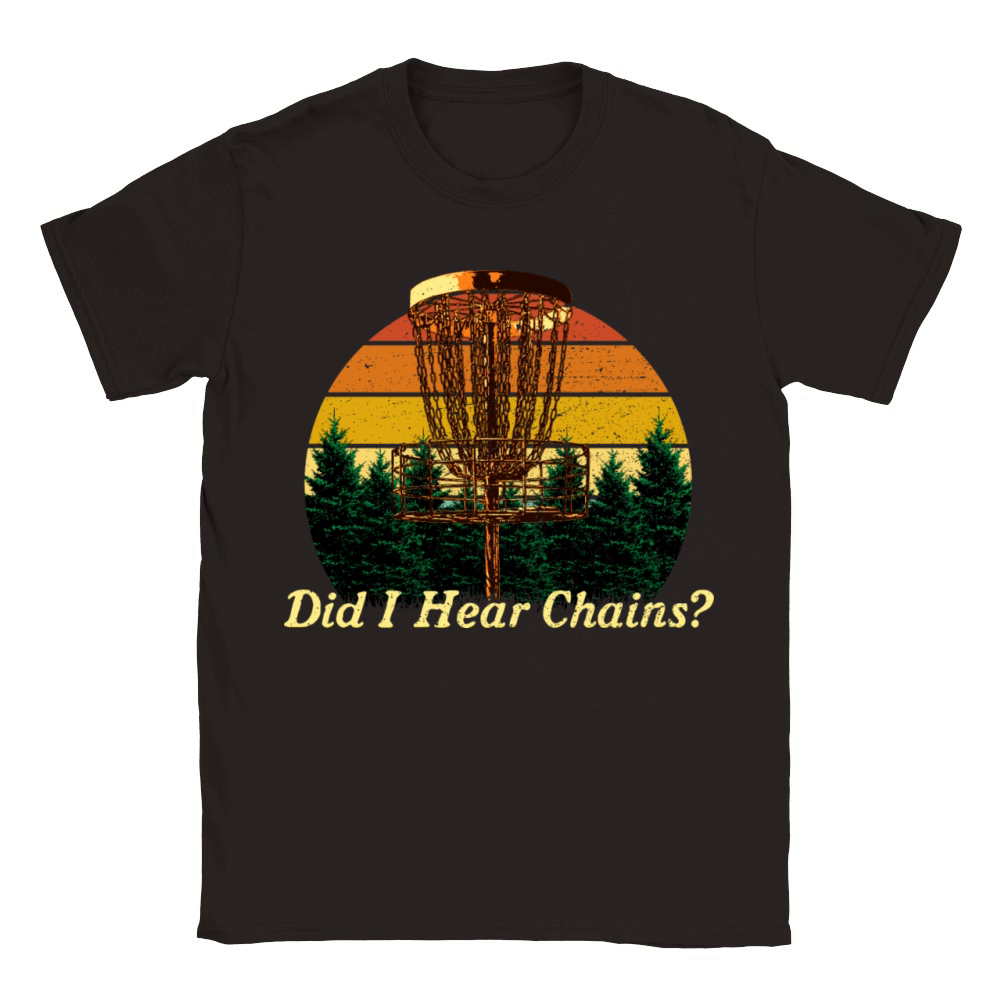 I Hear Chains Disc Golf Sayings Golfer Quotes Spor Classic Kids Crewneck T-shirt
