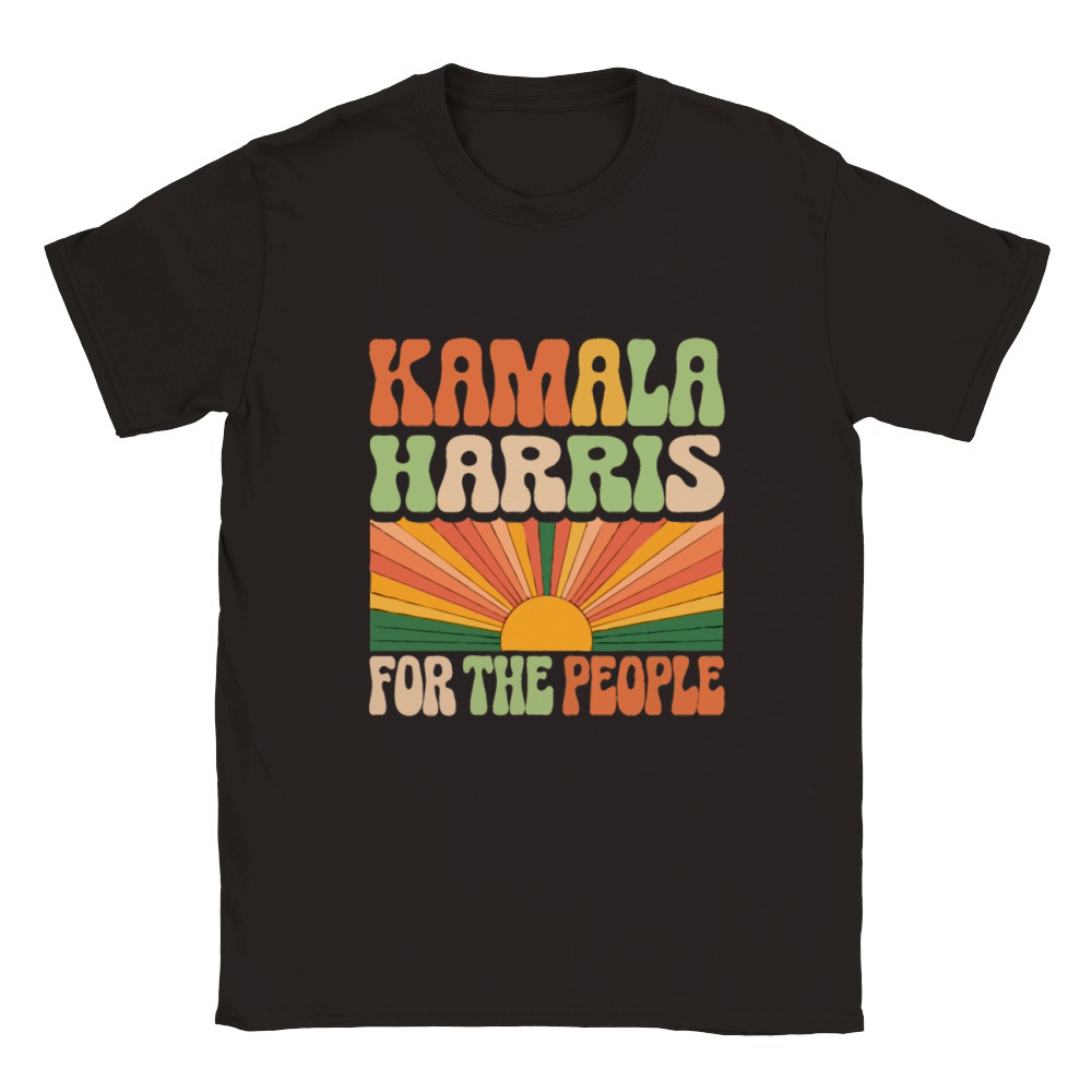 Retro Groovy Kamala Harris T Shirt Classic Kids Crewneck T-shirt