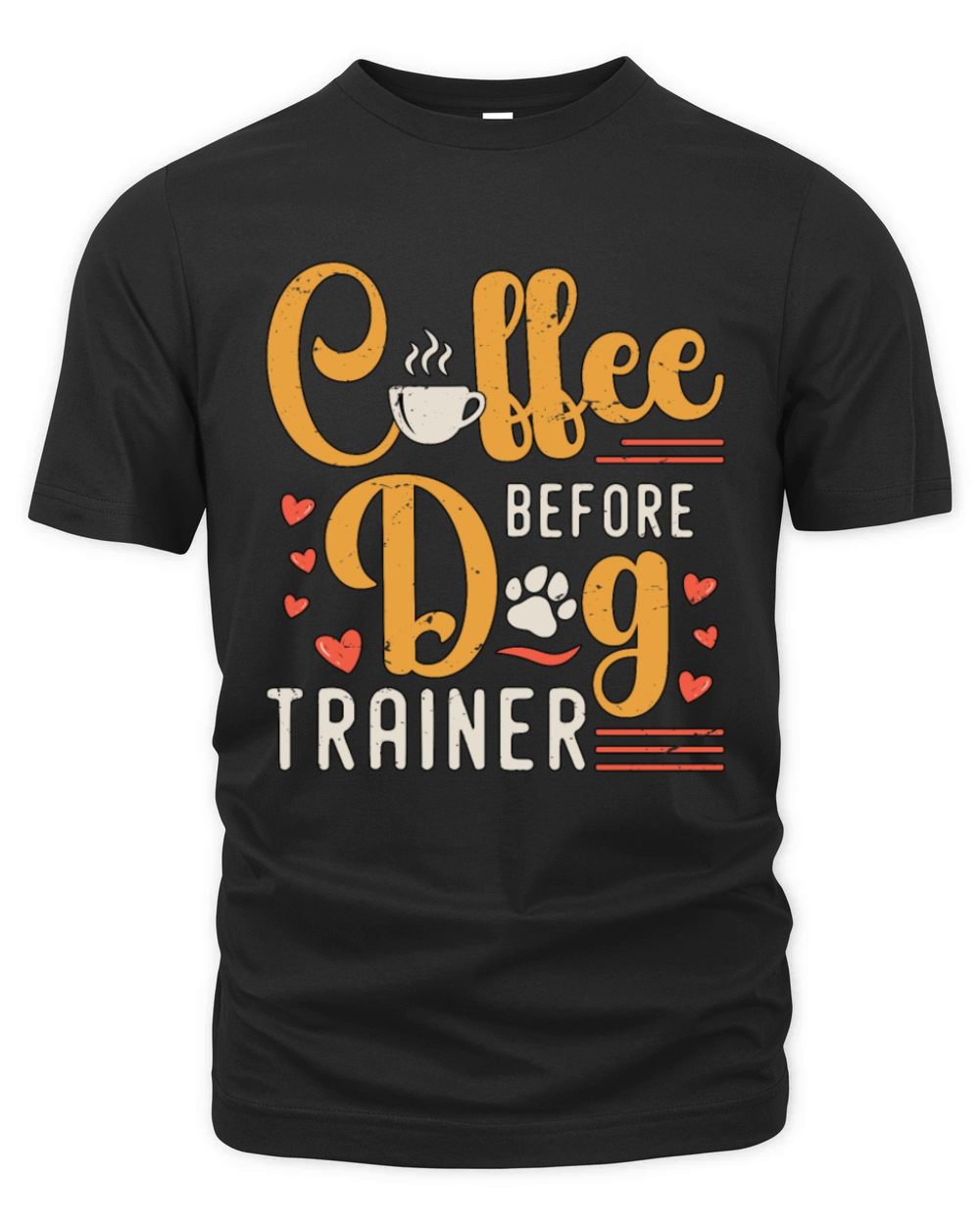 Dog Trainer Coffee Before Dog Sport Coffee Lover Organic Unisex T-shirt