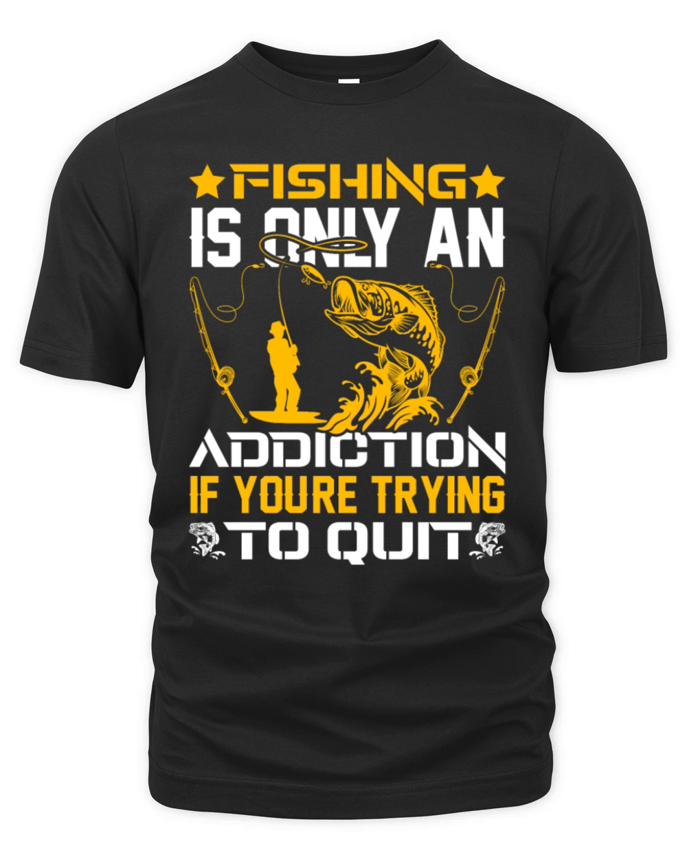 Fishing Addiction Humor Perfect for Anglers Organic Unisex T-shirt