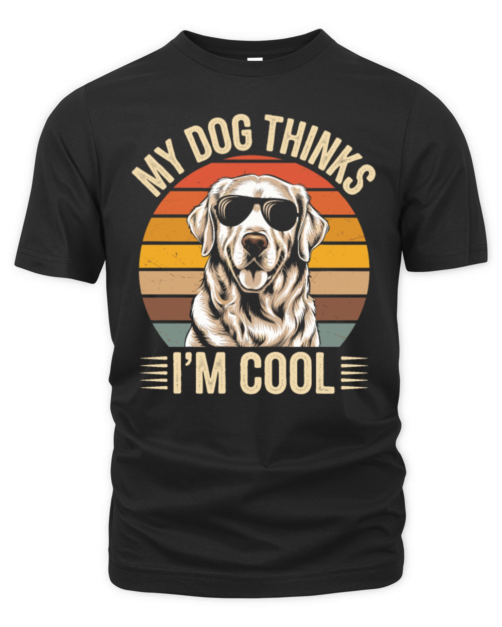Golden Retriever My Dog Thinks Im Cool Organic Unisex T-shirt