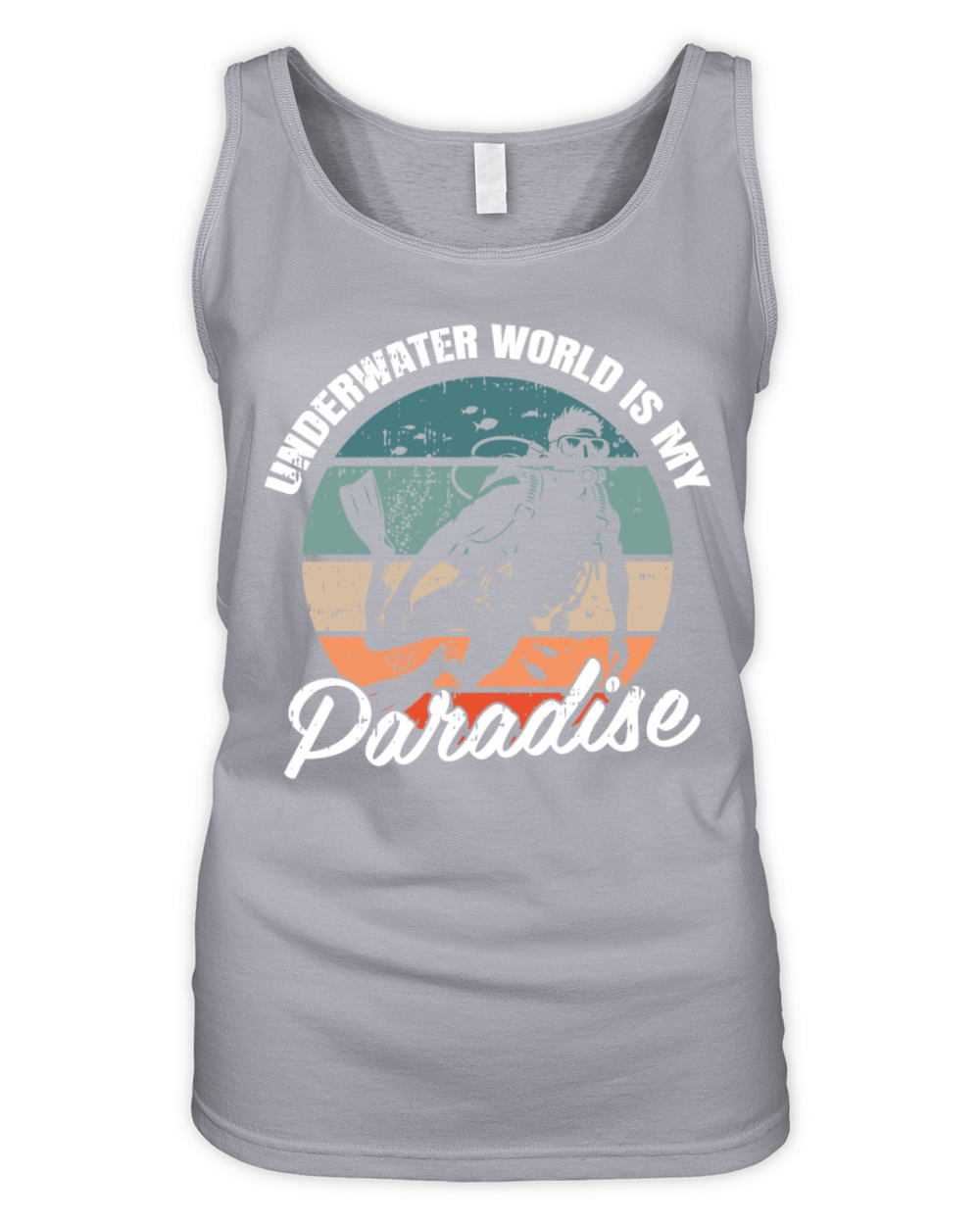 Underwater World Is My Paradise Organic Women's Tank Top