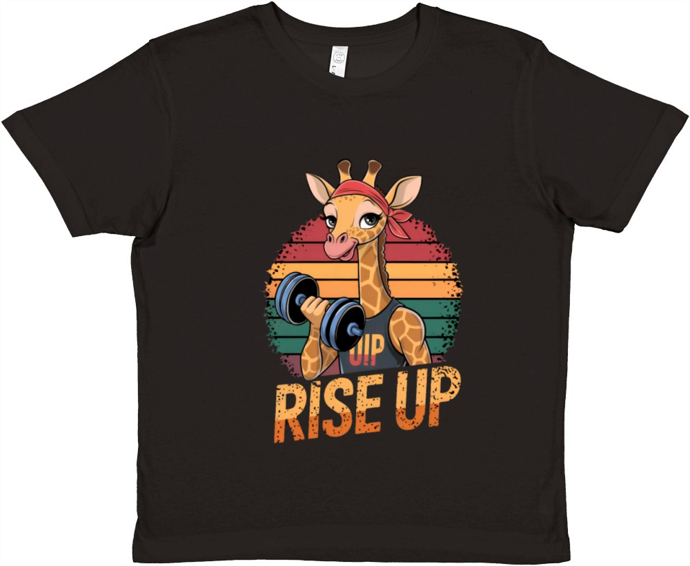 Gym motivation gym rise up Premium Kids Crewneck T-shirt