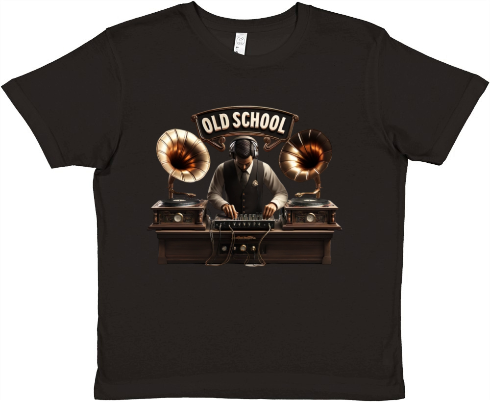 Old School DJ Retro Vibes Premium Kids Crewneck T-shirt