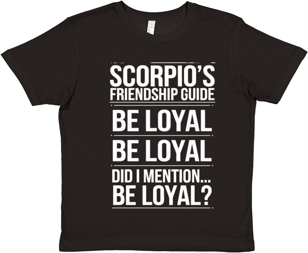 Scorpios Friendship Guide Funny Quote Premium Kids Crewneck T-shirt