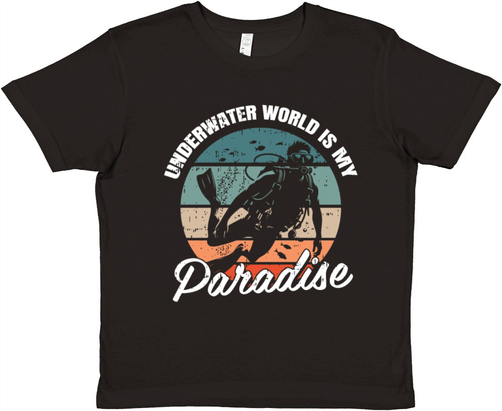 Underwater World Is My Paradise Premium Kids Crewneck T-shirt