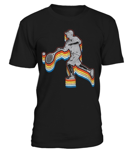 Funny Tennis Player Racket Retro T-Shirt Unisex