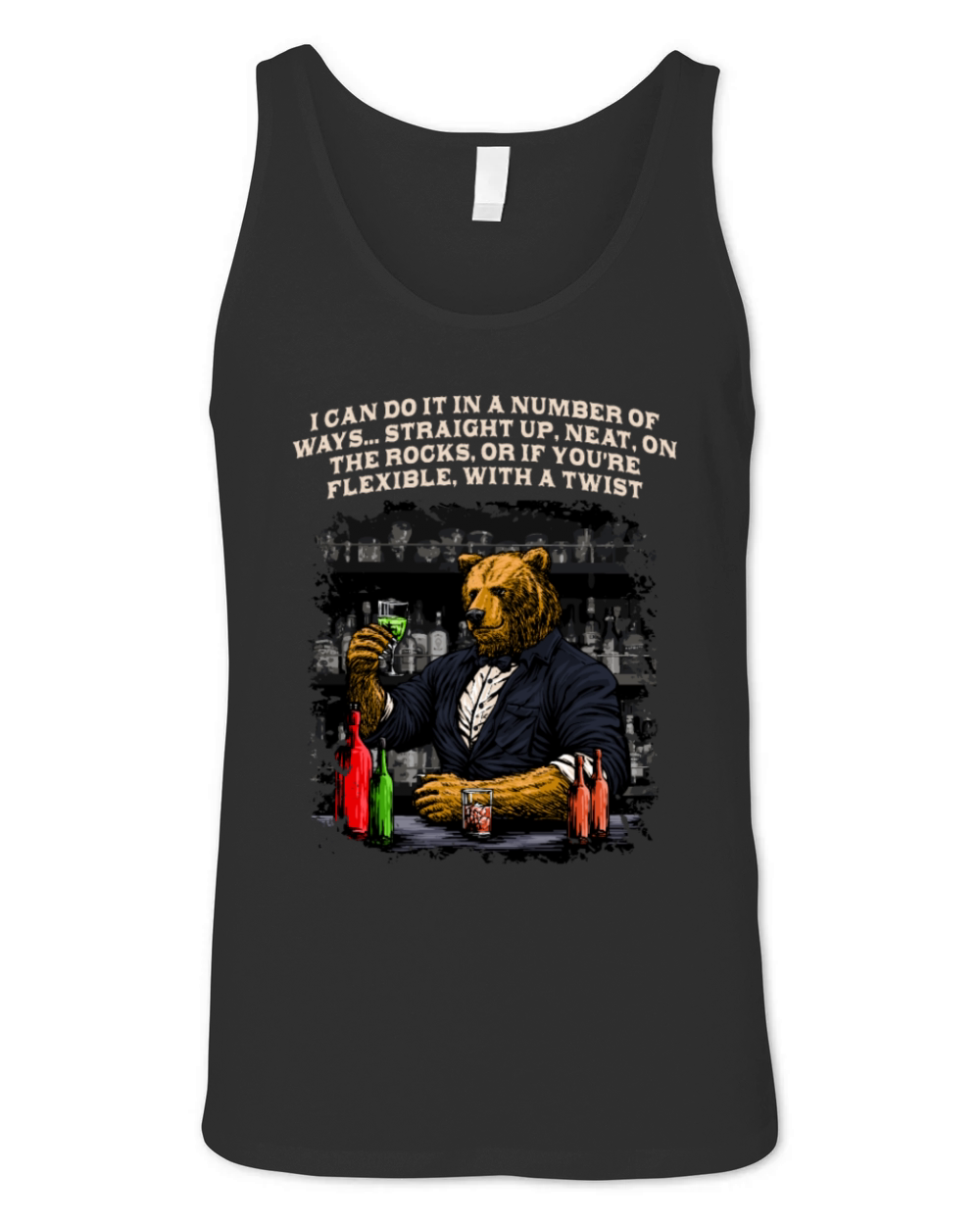 Can Do It in a Number of Ways Funny Bartender Humo Unisex Jersey Tank