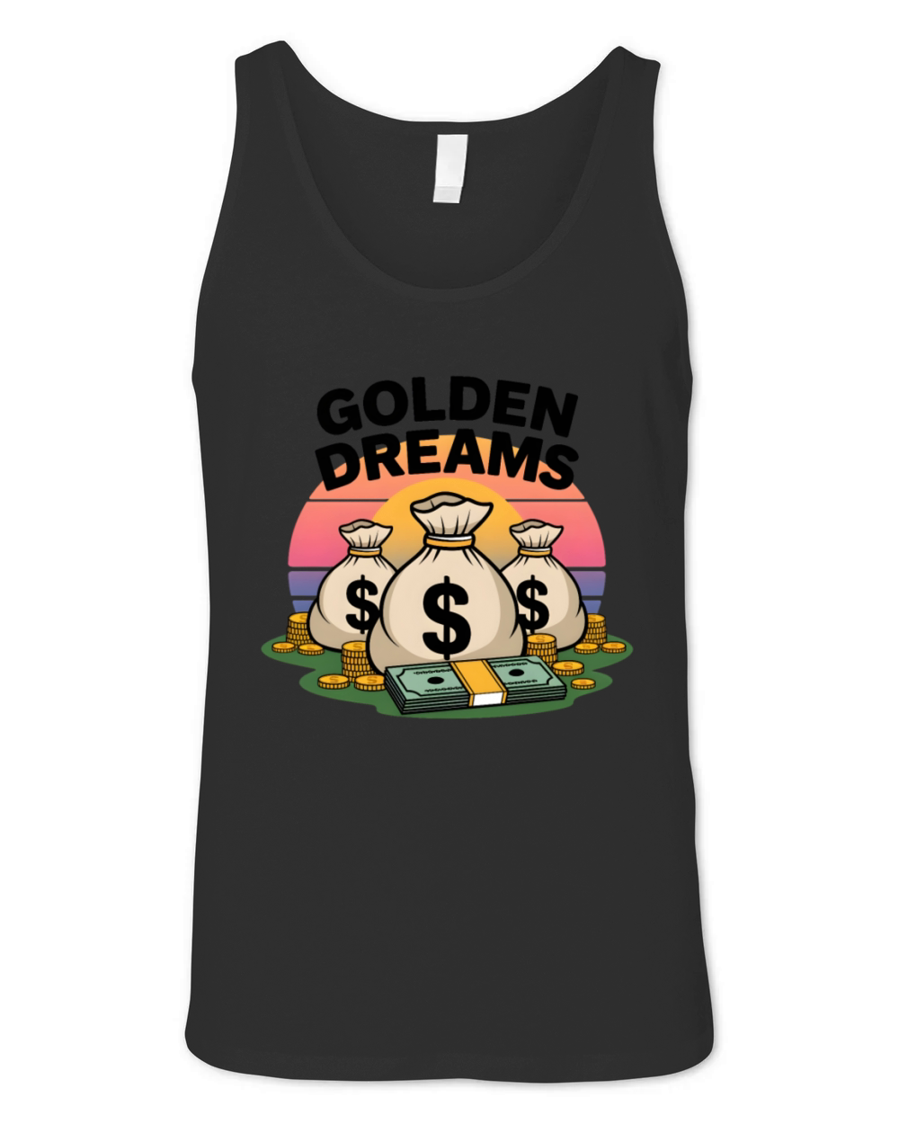 golden dreams 1 Unisex Jersey Tank