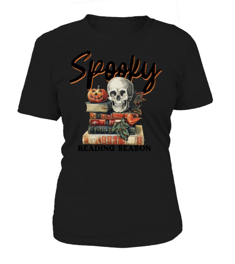 Spooky Reading Season - Vintage Halloween - Skull Women's T-Shirt