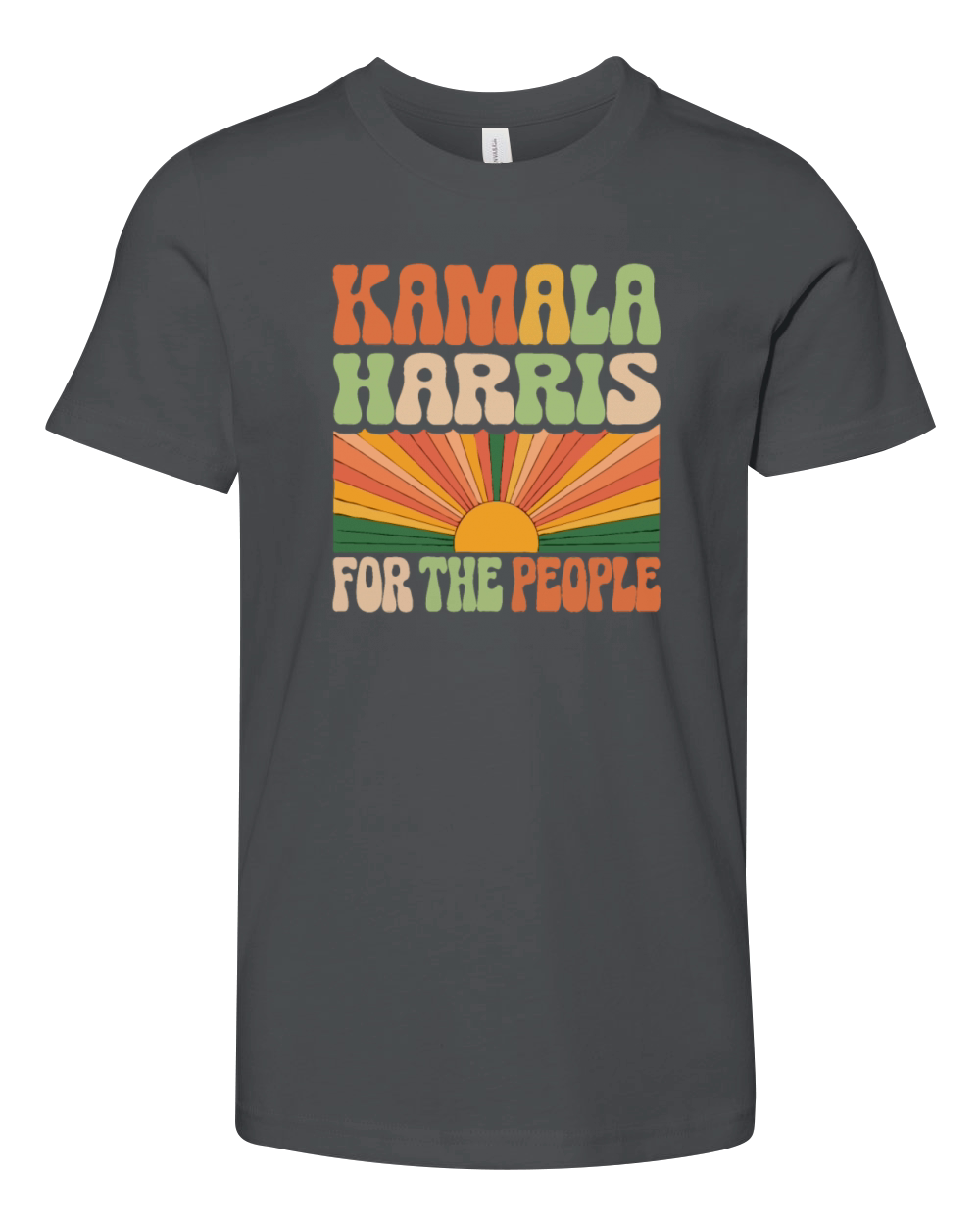 Retro Groovy Kamala Harris T Shirt Youth Unisex Jersey Tee