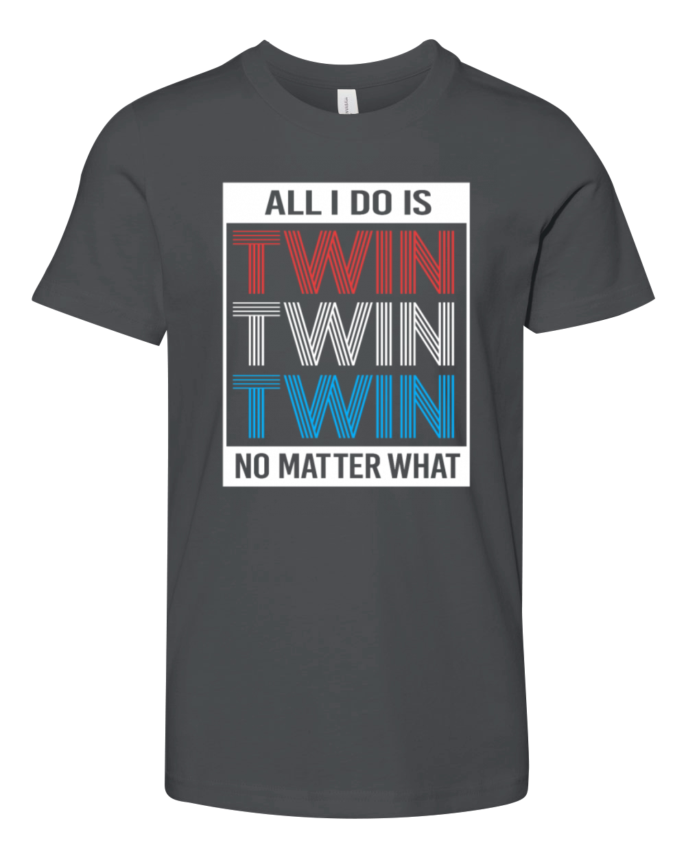 Twin Parent Birthday Fathers Day Funny Twin Dad Youth Unisex Jersey Tee