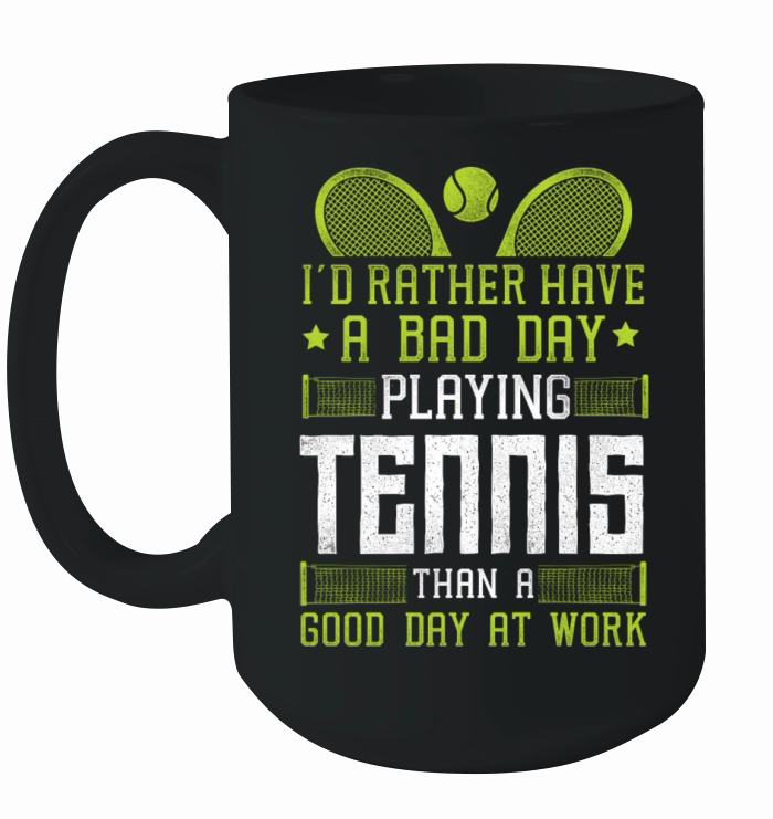 Funny Tennis Player Racket Id Ceramic Mug