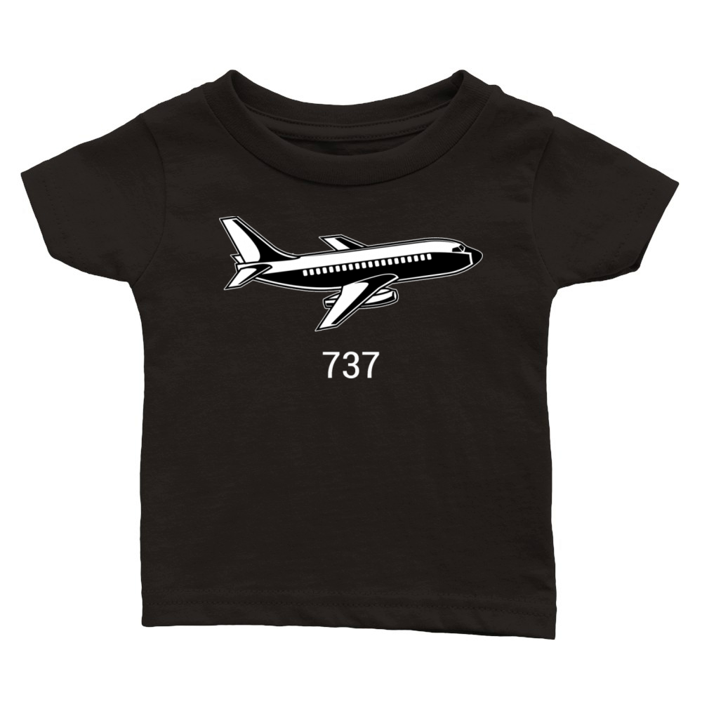 737 Aircraft Classic Baby Crewneck T-shirt