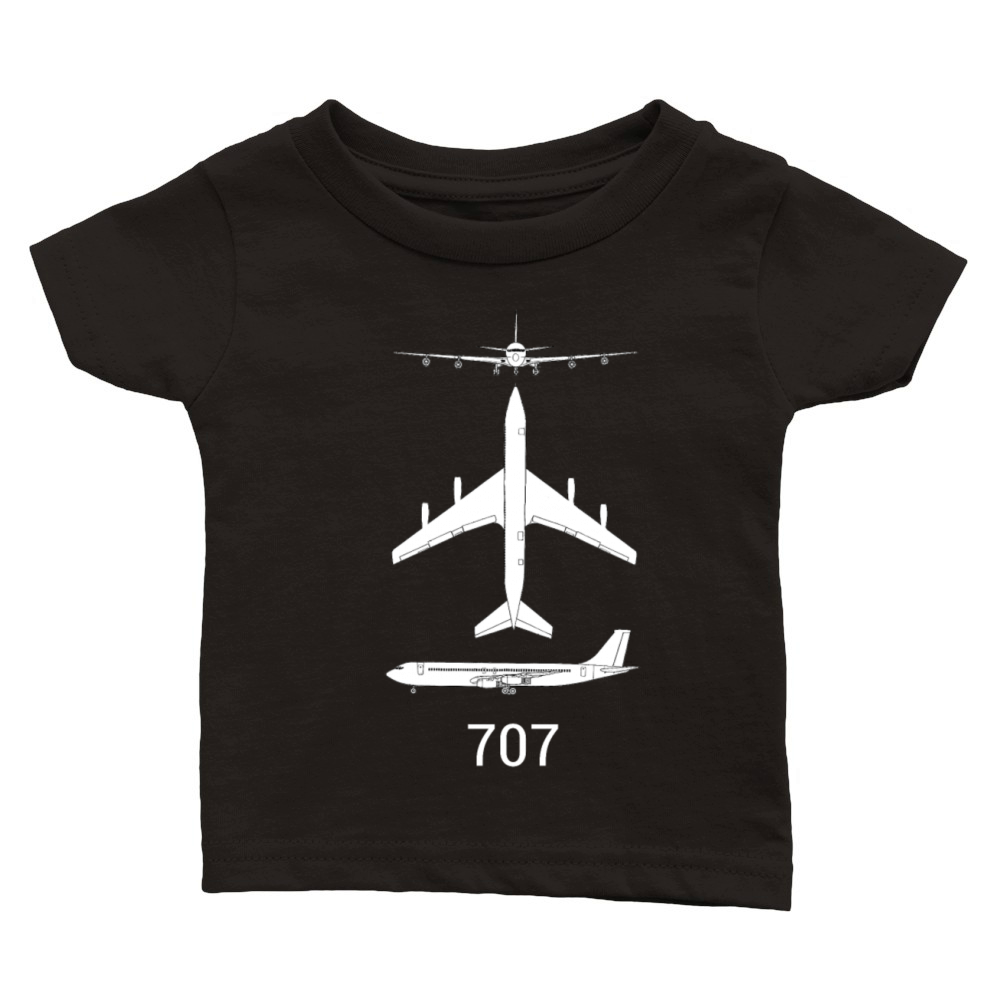B707 airplane Classic Baby Crewneck T-shirt