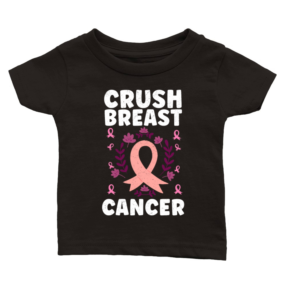 Crush Breast Cancer Breast Cancer Classic Baby Crewneck T-shirt