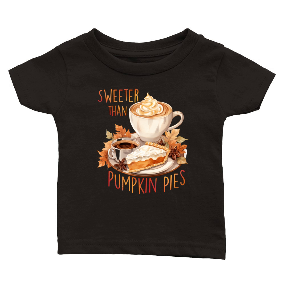 Sweeter Than Pumpkin Pies - Fall Season Classic Baby Crewneck T-shirt