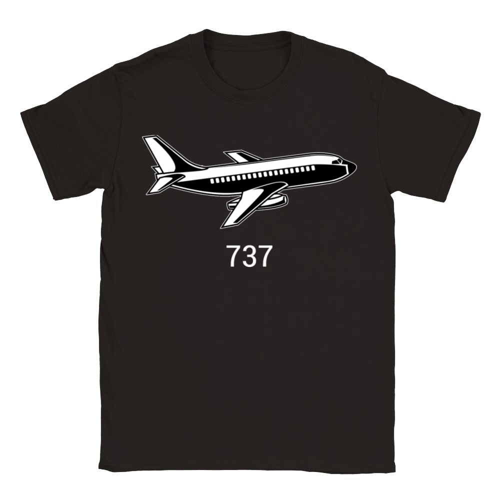 737 Aircraft Classic Kids Crewneck T-shirt