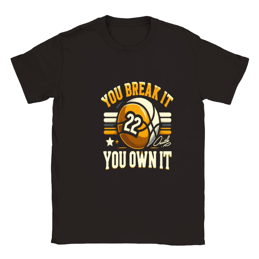 Caitlin Clark 22 you break it you own it Classic Kids Crewneck T-shirt
