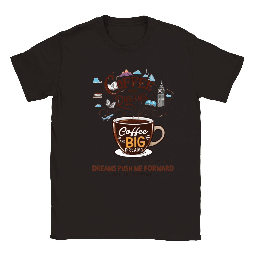 coffee and big Dreams Classic Kids Crewneck T-shirt